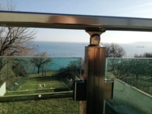 алуминиев парапет, триплекс